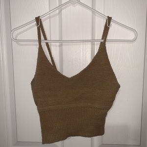 Brown Crop Top